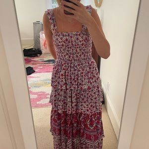 Abel the Label Floral Maxi Dress Pink